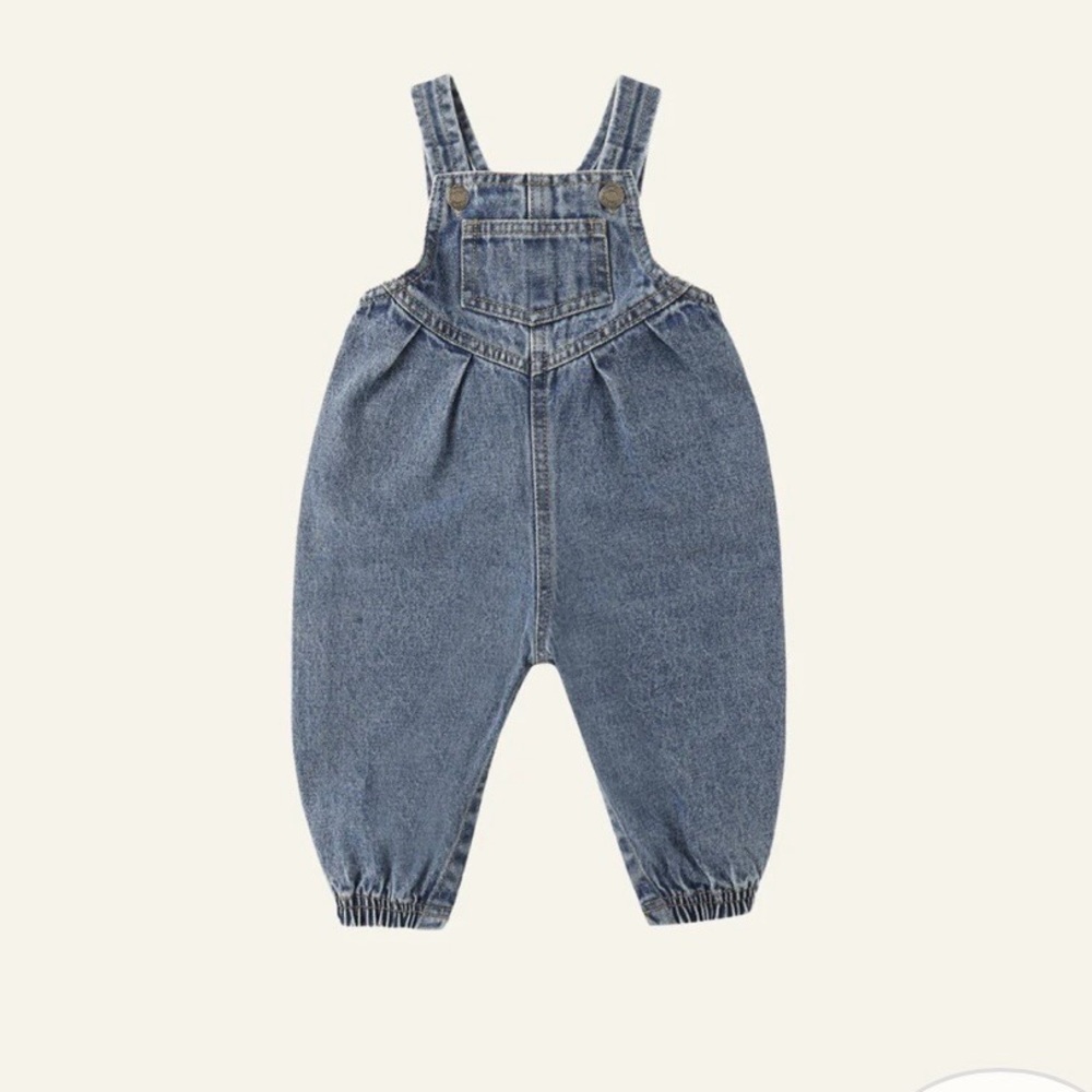 rylee + cru vintage overall Sz 6-12mo like new